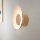 GobekUsa Minimalist LED Wall Lamp: White/Black/Pink Finish Bowl Sconce Light for Drawing Room