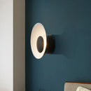 GobekUsa Minimalist LED Wall Lamp: White/Black/Pink Finish Bowl Sconce Light for Drawing Room