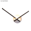 GobekUsa Modern Metallic Wall Sconce with Overlapping Lines - Simplicity Black/White LED Fixture, Warm/White Light