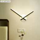 GobekUsa Modern Metallic Wall Sconce with Overlapping Lines - Simplicity Black/White LED Fixture, Warm/White Light
