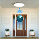 Modern minimalist white ceiling light bedroom induction led ceiling by Decorbites