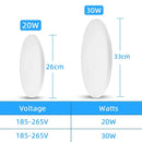 Modern minimalist white ceiling light bedroom induction led ceiling by Decorbites