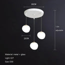 GobekUsa Cobblestone Glass LED Pendant Lights Chandelier for Villa Hotel Loft Stairway