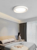 GobekUsa Cream LED Ceiling Lamp for Girl's Room - Modern Minimalist Master Bedroom Lighting