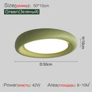 GobekUsa Cream LED Ceiling Lamp for Girl's Room - Modern Minimalist Master Bedroom Lighting