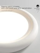 GobekUsa Cream LED Ceiling Lamp for Girl's Room - Modern Minimalist Master Bedroom Lighting