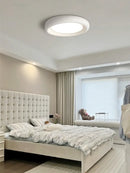 GobekUsa Cream LED Ceiling Lamp for Girl's Room - Modern Minimalist Master Bedroom Lighting