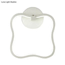 GobekUsa Minimalist White Curved Square LED Acrylic Wall Sconce - Warm White Lighting