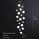GobekUsa Glass Ball LED Pendant Lights for Home Decor, Living/Dining Room, Bar, & Stairs