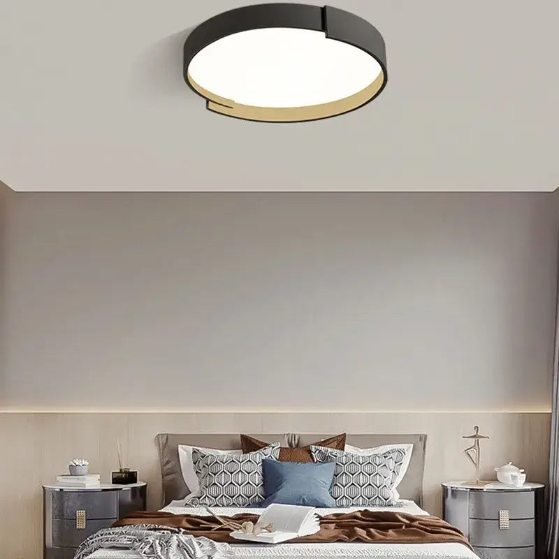 GobekUsa LED Ceiling Lamp Master Bedroom White Gray Modern Round Study Room, photo 5 of 6