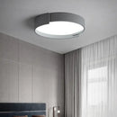 GobekUsa LED Ceiling Lamp Master Bedroom White Gray Modern Round Study Room