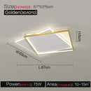 GobekUsa LED Ceiling Lamp Set - Modern Minimalist Nordic Bedroom Living Room Lighting
