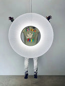 GobekUsa Donut LED Pendant Light - Modern Minimalist Round Lamp for Bedroom Decor