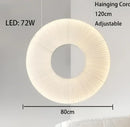 GobekUsa Donut LED Pendant Light - Modern Minimalist Round Lamp for Bedroom Decor