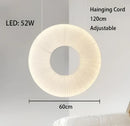 GobekUsa Donut LED Pendant Light - Modern Minimalist Round Lamp for Bedroom Decor