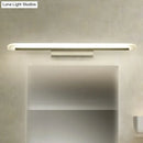 GobekUsa Sleek White Acrylic LED Vanity Light Fixture - Linear Bathroom Sconce with Simplicity Design