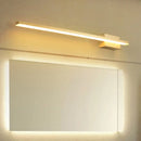 GobekUsa Contemporary LED Gold Wall Light Fixture - Wall Mounted, Elongated Design, Metal Vanity Lighting