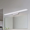 GobekUsa Modernity LED Vanity Lighting - Linear Metallic White Wall Mounted Lamp in Warm/White Light