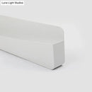 GobekUsa Minimalist White LED Wall Sconce Lamp - 16.5"/20.5" Metal and Acrylic Rectangular Mount