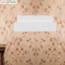 GobekUsa Simple Style White Rectangular Wall Washer Light for Bedroom - Plaster Wall Mounted Lamp