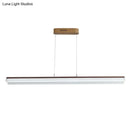 GobekUsa Sleek Coffee LED Pendant Light Fixture for Dining Room - Bend Aluminum Island Lamp