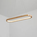 GobekUsa Modern Minimalist Wooden LED Strip Pendant Light for Restaurants