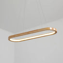 GobekUsa Modern Minimalist Wooden LED Strip Pendant Light for Restaurants