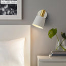 GobekUsa Modernist Metal Drum Sconce - 1-Light Wall Mounted Lamp in White/Green for Bedroom