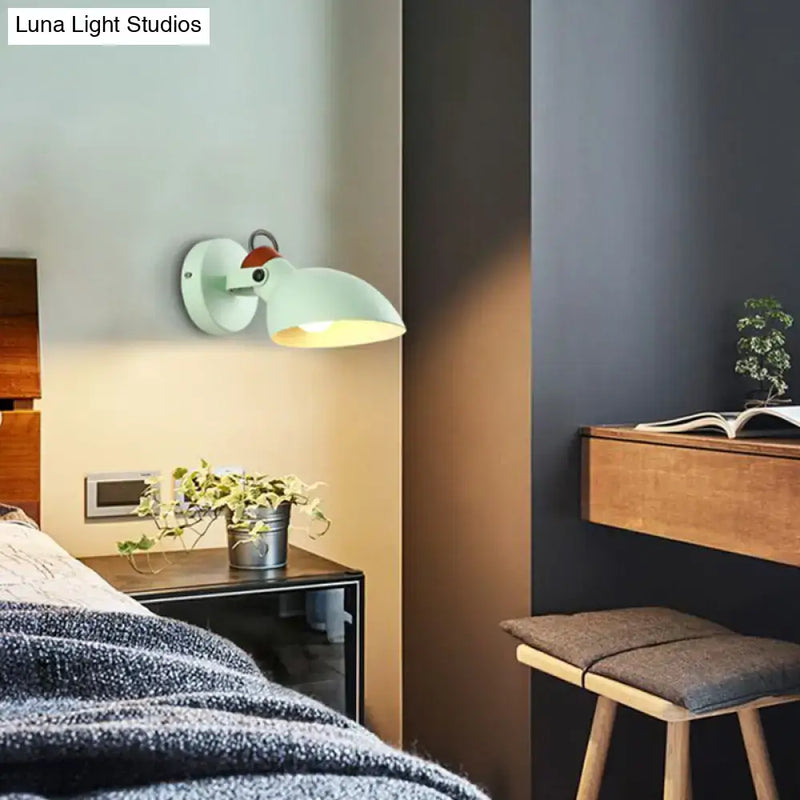GobekUsa Adjustable Arm Macaron Green Flare Sconce Wall Mounted Light, photo 4 of 4
