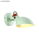 GobekUsa Adjustable Arm Macaron Green Flare Sconce Wall Mounted Light