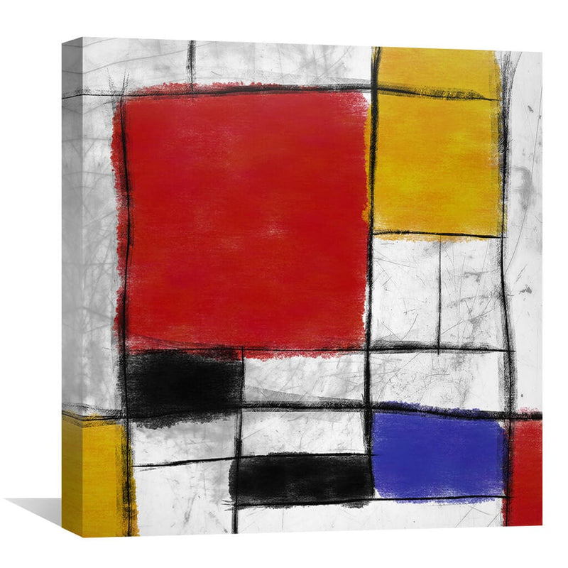 Modern Mondrian Canvas