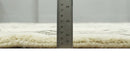 Modern Moroccan Trellis 6x8 Ivory and Brown Natural Farmhouse Wool Hand Woven Rug | HL1