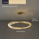 GobekUsa Crystal LED Chandelier for Home Dining Room Kitchen Gold Lustres