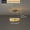 GobekUsa Crystal LED Chandelier for Home Dining Room Kitchen Gold Lustres