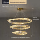 GobekUsa Crystal LED Chandelier for Home Dining Room Kitchen Gold Lustres