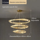 GobekUsa Crystal LED Chandelier for Home Dining Room Kitchen Gold Lustres