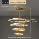 GobekUsa Crystal LED Chandelier for Home Dining Room Kitchen Gold Lustres