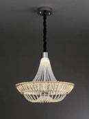 GobekUsa Crystal Ceiling Chandelier - Elegant Two-story Room Decor