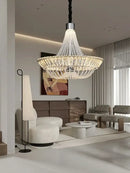 GobekUsa Crystal Ceiling Chandelier - Elegant Two-story Room Decor
