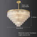 GobekUsa Elegant Crystal Glass Chandelier for Luxury Home Decor
