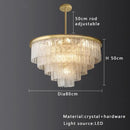 GobekUsa Elegant Crystal Glass Chandelier for Luxury Home Decor