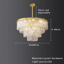 GobekUsa Elegant Crystal Glass Chandelier for Luxury Home Decor