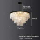 GobekUsa Elegant Crystal Glass Chandelier for Luxury Home Decor