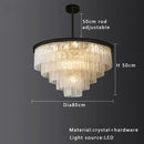 GobekUsa Elegant Crystal Glass Chandelier for Luxury Home Decor