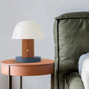 GobekUsa Modern Mushroom Shaped Accent Lamp - Designer Metal Night Table Light for Living Room