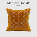 GobekUsa Geometric Jacquard Pillow Cover - Modern Chinese Style Chic Interior