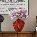 GobekUsa Geometric Folds Ceramic Flower Vase - Home Decor Handicrafts