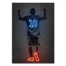 GobekUsa "Modern Neon Sports Stars Wall Art Poster"