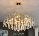 GobekUsa Bird's Nest Crystal LED Chandelier: Modern Bubble Pendant Light for Living Room & Bedroom.