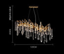 GobekUsa Bird's Nest Crystal LED Chandelier: Modern Bubble Pendant Light for Living Room & Bedroom.